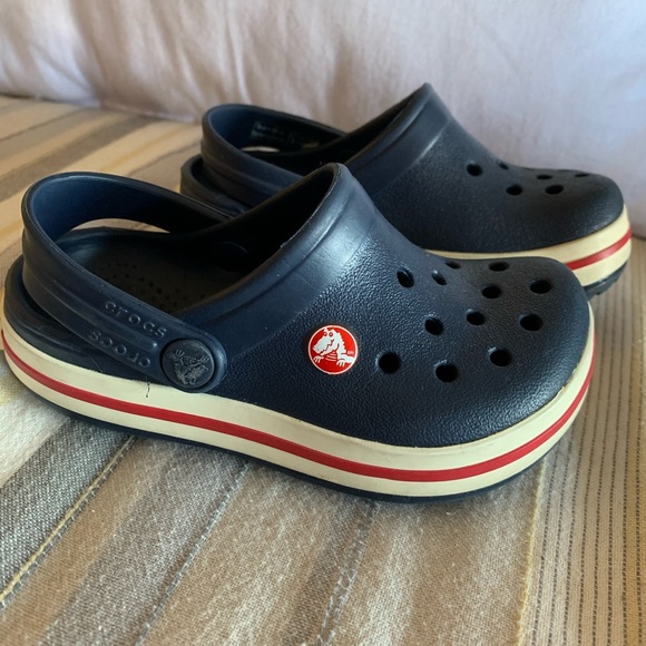 CROCS Other - Crocband navy blue CROCS toddler 6/7C